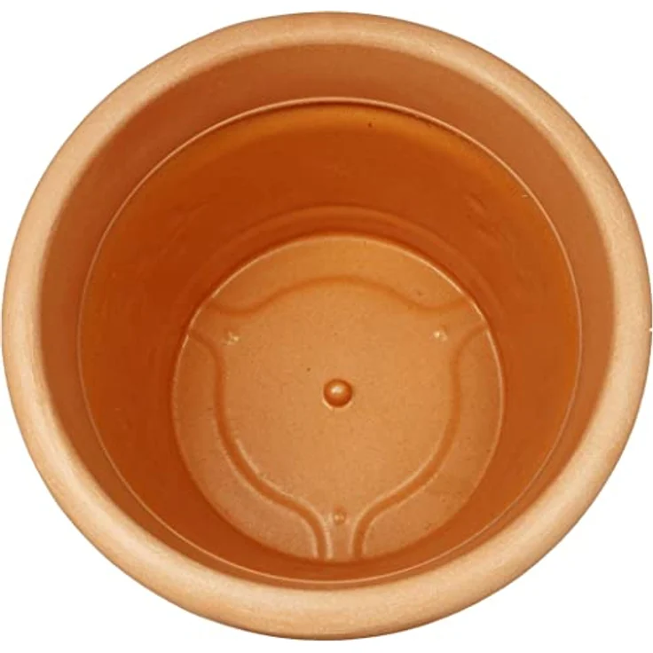 Heimwerkercenter Pflanzkübel MePla Blumentopf Pflanzkübel Monza ø30 cm, Terra, frostfester Kunstoff – Bild 3