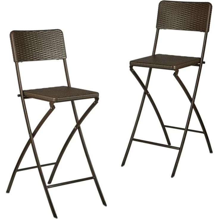 2er Set Barhocker Rattan – Bild 1