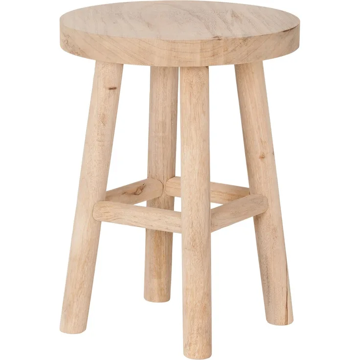 Brixy Hocker Holz - Teakholz - Beistelltisch - Fußhocker - Pflanztisch - Tritthocker - bis 150 kg - Braun