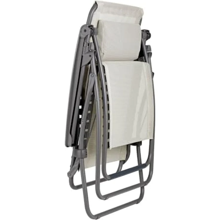 Lafuma Relaxsessel RSXA Clip, stufenlos verstellbar, Batyline® Stoff, UV-beständig, Seigle II – Bild 4