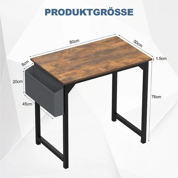DUMOS Kommode mit Schubladen - Kommoden & Sideboards für Schlafzimmer Geeignet, Komodenschrank mit 4 Schubladen, Stoffkommode mit Stabilem Stahlrahmen, Ideal für Schlafzimmer, Wohnzimmer (Grau) – Bild 2