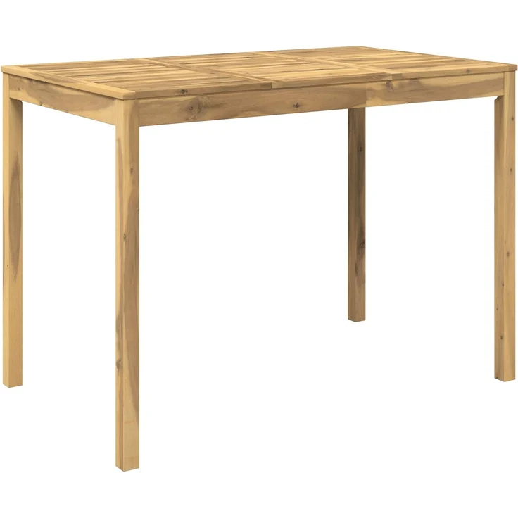vidaXL Gartenbar-Tisch LAREN Weiß gewaschen 147 x 88,5 x 105 cm 901724 – Bild 2