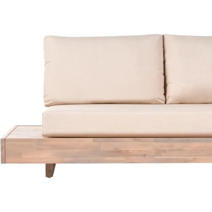 Gartensofa 3-Sitzer MARETTIMO zertifiziertes Akazienholz Beige – Bild 6