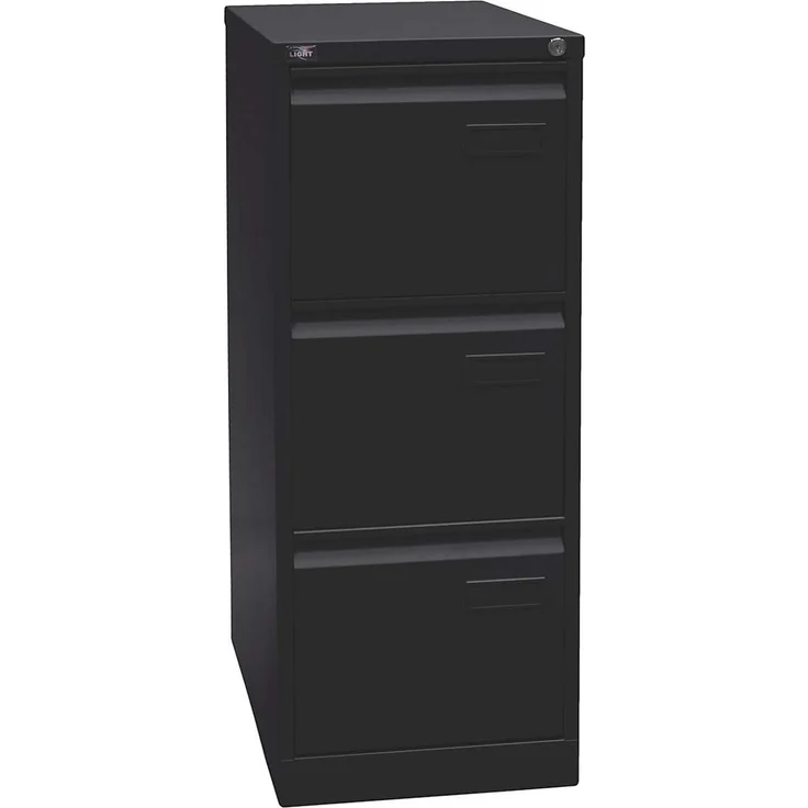 Bisley LIGHT Hängeregistraturschrank, einbahnig, DIN A4, 3 HR-Schubladen, Farbe silber – Bild 4