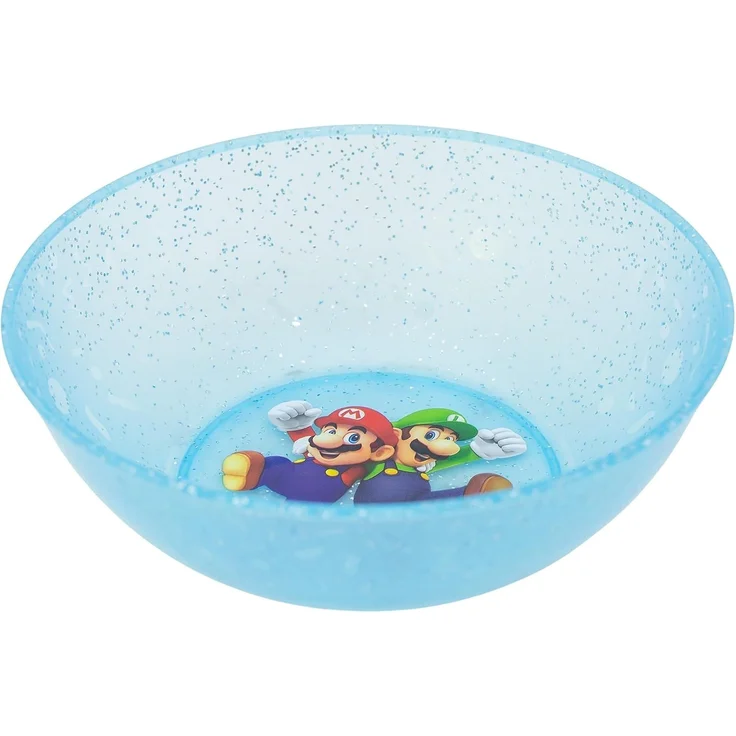 Super Mario Brotschale Set 4 teilig Polypropylen für Zuhause Kindergarten und Ausflug, (Spar-Set, 4-tlg) – Bild 2