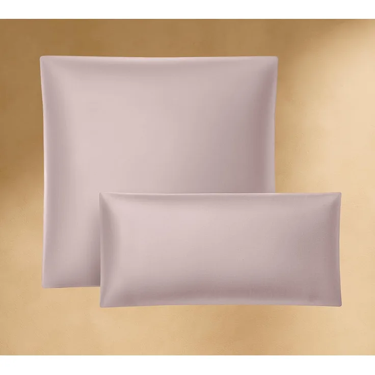 Seralino Seitenschläferkissenbezug Mako Satin Kissenbezug (100% Bio Baumwolle) weich, hautfreundlich, (2 Stück), Fairtrade/ GOTS zertifizierte uni Kissenhülle mit Reißverschluss