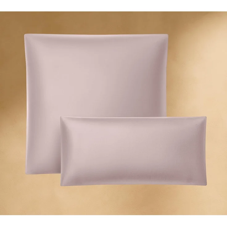 Seralino Seitenschläferkissenbezug Mako Satin Kissenbezug (100% Bio Baumwolle) weich, hautfreundlich, (2 Stück), Fairtrade/ GOTS zertifizierte uni Kissenhülle mit Reißverschluss – Bild 1