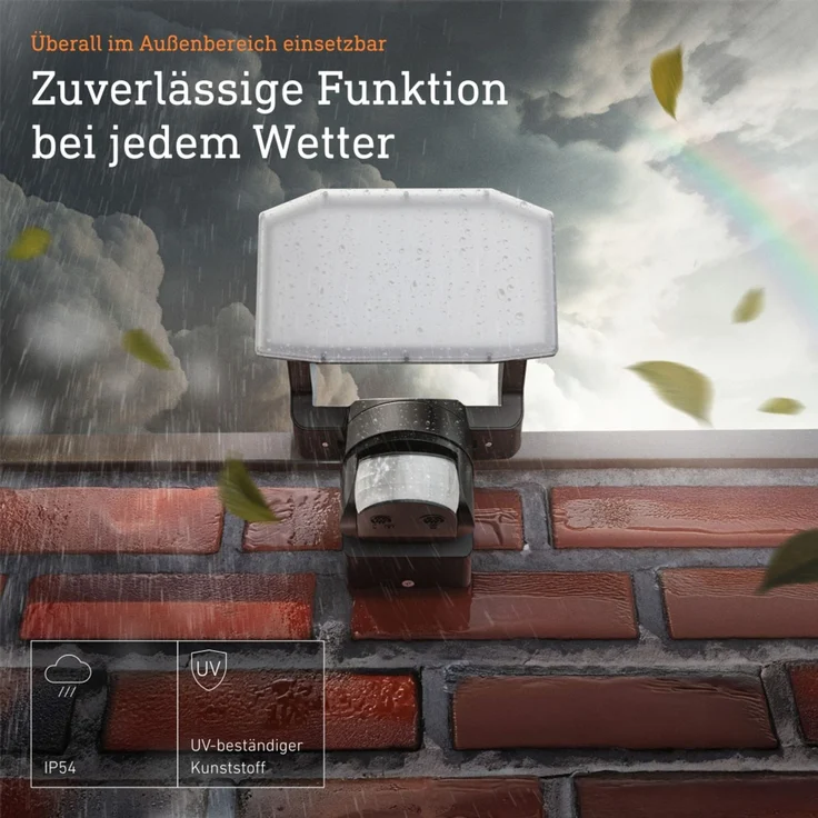 Steinel LED Strahler XLED Protect, LED Panel voll schwenkbar, anthrazit, Mit Bewegungsmelder – Bild 6