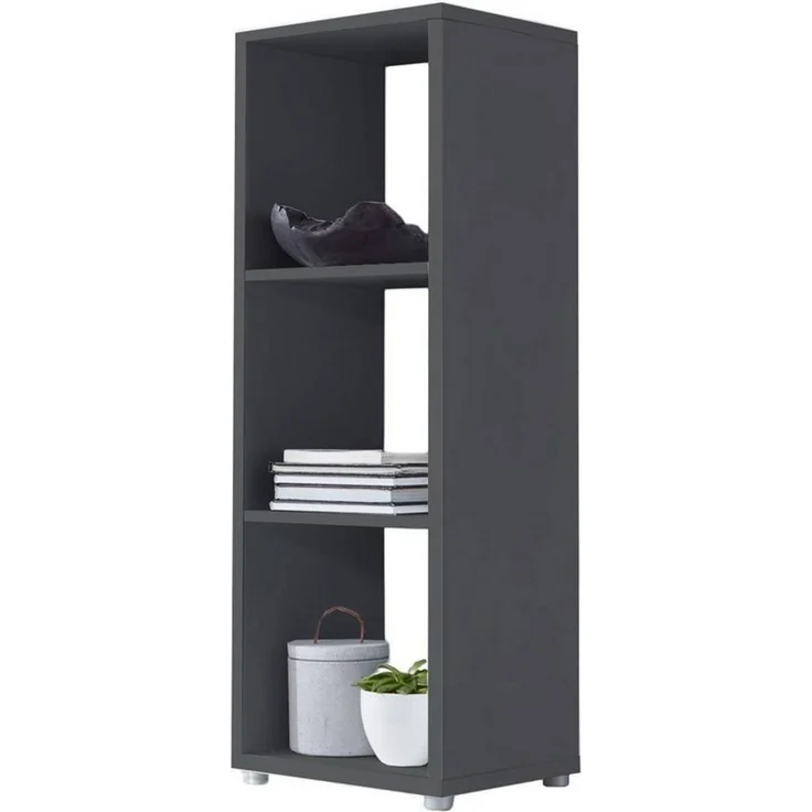 BMG Möbel Standregal NIZZA, Aktenregal, Würfel, Säulen Regal mit 3 Fächern, Made in Germany – Bild 1