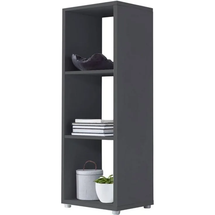 BMG Möbel Standregal NIZZA, Aktenregal, Würfel, Säulen Regal mit 3 Fächern, Made in Germany