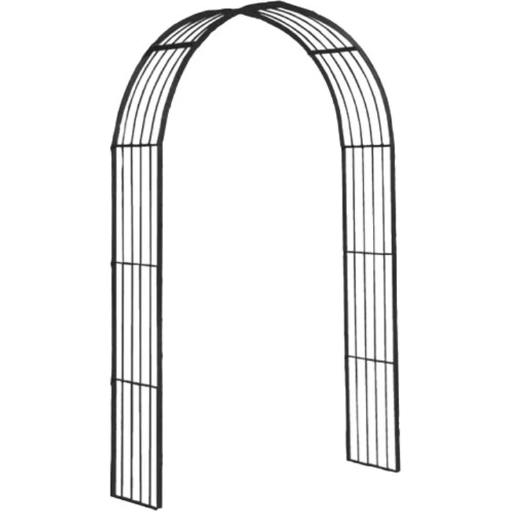 GardenAndPools Rosenbogen MALAGA 190cm Schwarz – Bild 1