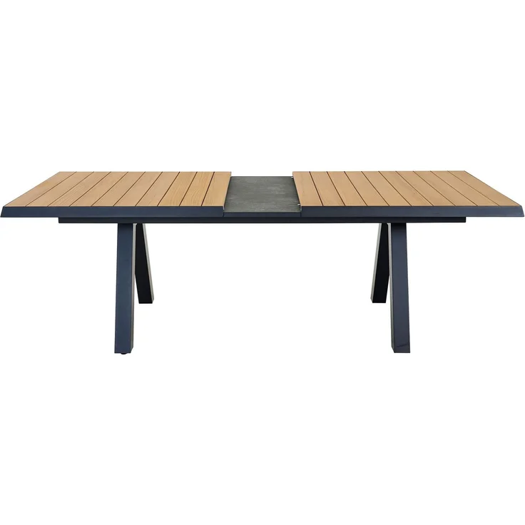 Gartentisch MONDO Latea, Aluminium, Anthrazit, Holzfarben, 205 x 77 x 103 cm – Bild 6