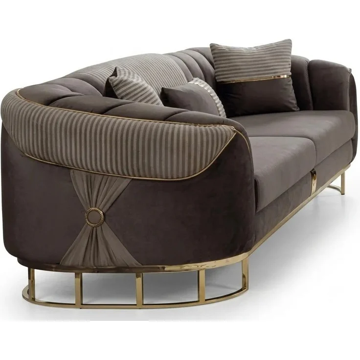 JVmoebel Polstergarnitur Premium Couchgarnitur Stilvoller 3-Sitzer Zweisitzer Loungesessel, (3-tlg), Made in Europa – Bild 3