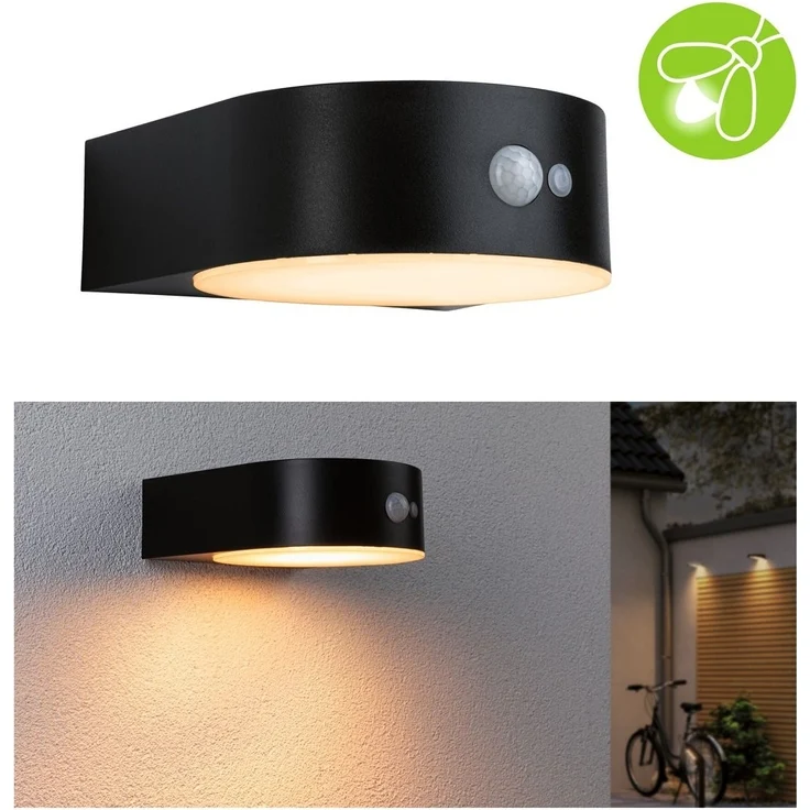 Paulmann 94730 Solar LED Außenwandleuchte Eileen mit Bewegungsmelder – Bild 1