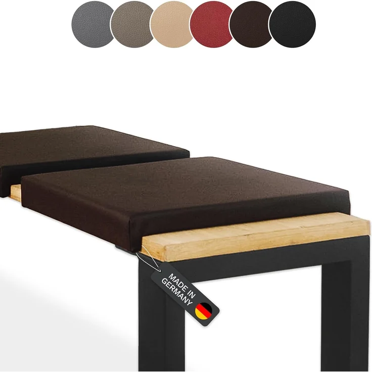 Lycce Bankauflage Bankkissen Klemmkissen Sitzkissen mit 2 Leisten, 40cm Klemmtiefe, (1 St), verrutscht nicht, mit Klemmfunktion, versch. Farben – Bild 1
