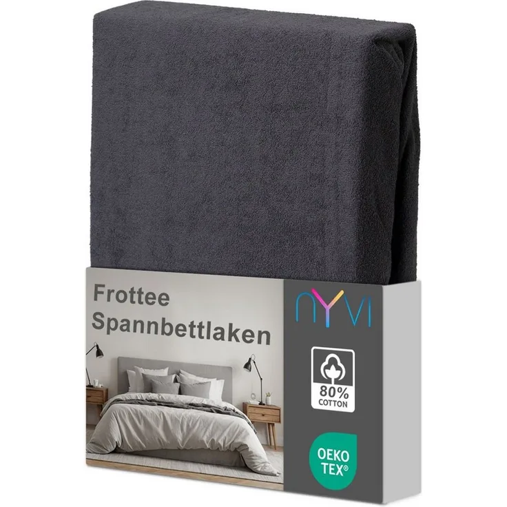 NYVI Spannbettlaken Spannbettlaken DreamScience Frottee für Matratzen bis 22 cm Höhe, Frottee, Gummizug: rundum, (1 Stück), Warm und Kuschelig, hohe Feuchtigkeitsaufnahme, schnell trocknend
