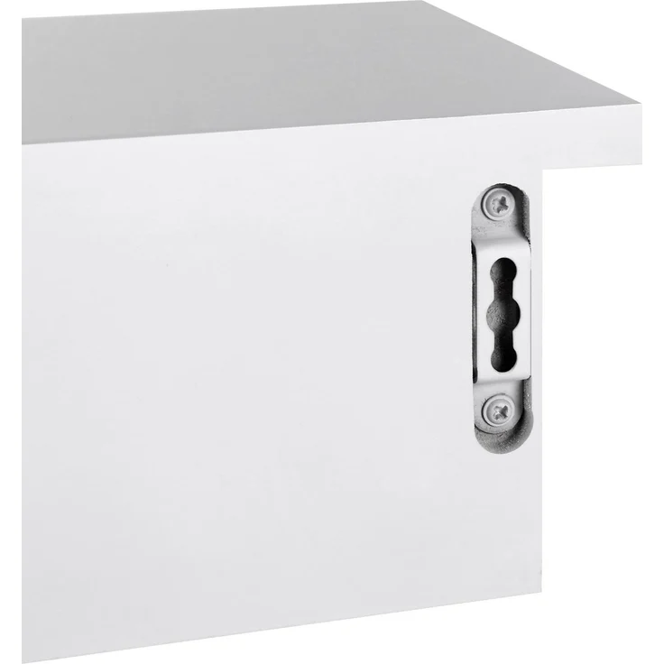 Wandregal mit 2 Schubladen Wandschublade Schweberegal aus MDF-Platte Wandschrank Weiß LWS65WT – Bild 6