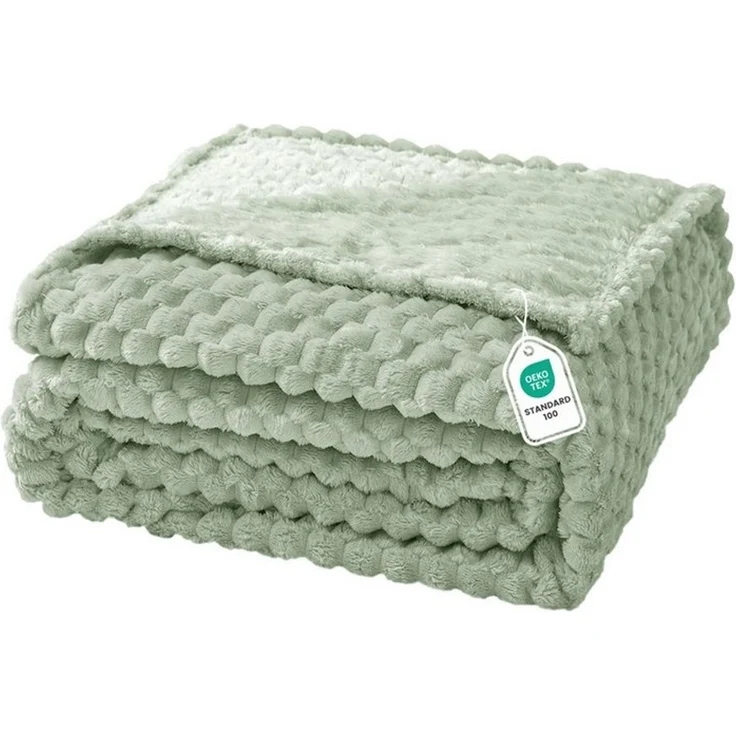 Wohndecke Kuschelige Flanelldecke weich und flauschig, als Tages- oder Sofadecke, Good Nite, Kuscheldecke, Pflegeleicht, hautfreundlich, Tagesdecke, Reisen, Bett – Bild 1