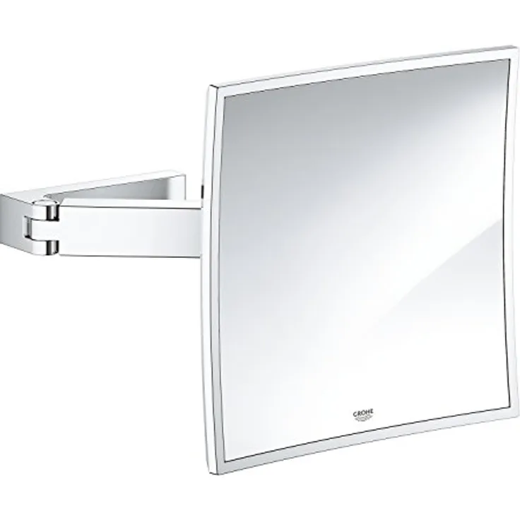 GROHE Selection Cube Kosmetikspiegel, Wandmontage, 3-fache Vergrößerung, chrom