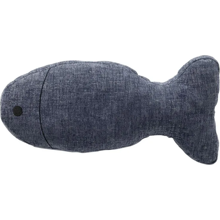 Dutch Decor Dekokissen gefüllter Fisch 'Fish' 45 x 22 cm Indian Teal - Blau