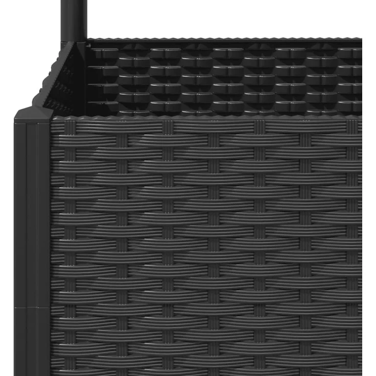 vidaXL Garten-Pflanzgefäß mit Spalier Schwarz 80 x 40 x 136 cm PP 318271 – Bild 7