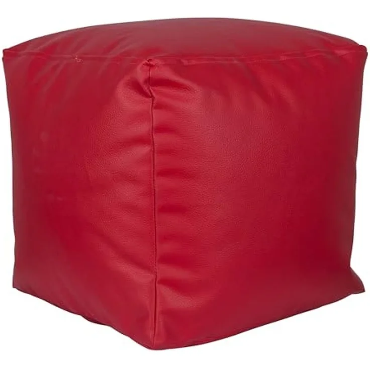 ARANAZ S.L. Griffe aus Holz, quadratisch, Ø 40 x 40 cm, Rot, gepolsterter und bequemer Sitz