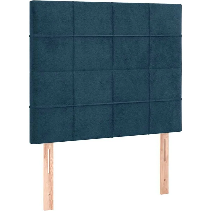 vidaXL Kopfteil Dunkelblau 90x5x118/128 cm Samt Blau (Art-Nr 3116372) – Bild 2