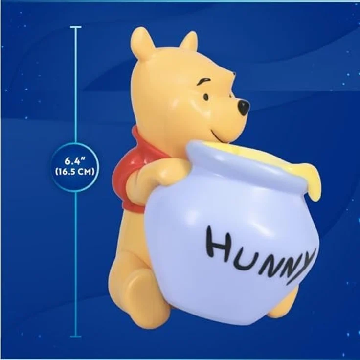 Paladone Winnie The Pooh Hunny Licht - Offiziell Lizenziertes tragbares Nachtlicht 16,5 cm (6,4"), Disney Lampe für Kinderzimmer oder Babyzimmer – Bild 7