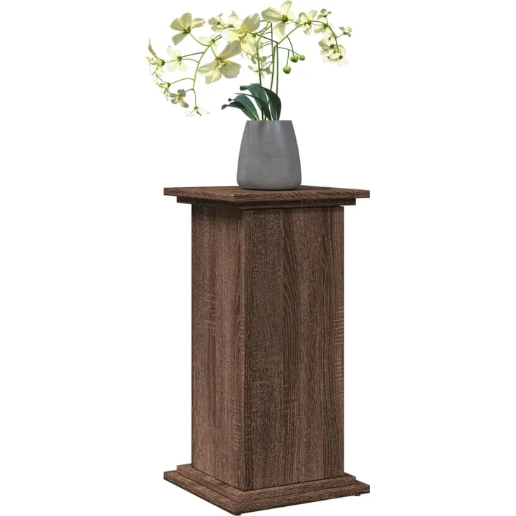 vidaXL Postament mit Stauraum, Holzwerkstoff, Braune Eiche, 31 x 30 x 60 cm – Bild 2