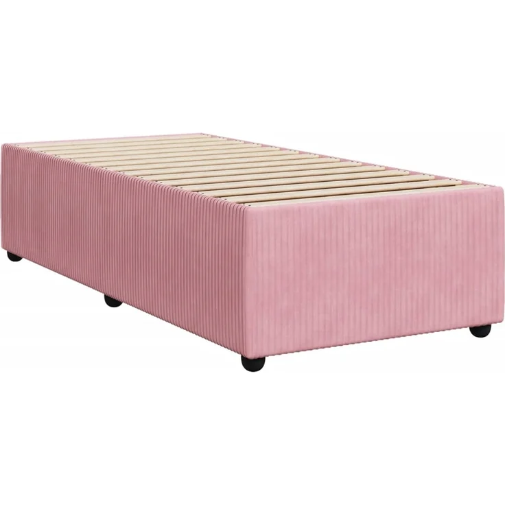 vidaXL Bettgestell Rosa 100x200 cm Samt 3284993 – Bild 2