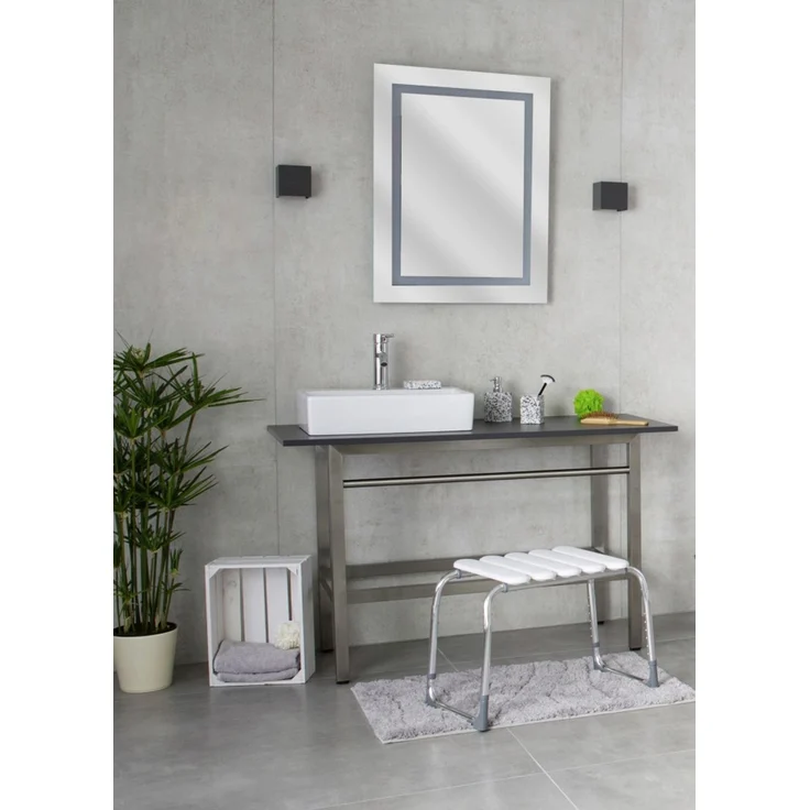Ridder Badhocker Pro höhenverstellbar weiß – Bild 2