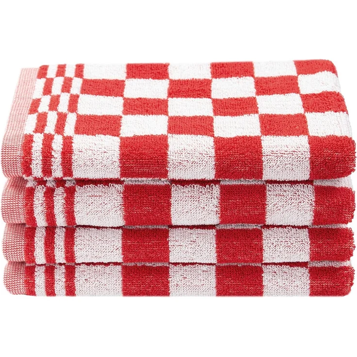 ZOLLNER Geschirrtuch, (Set, 4-tlg), 50 x 50 cm, 100% Baumwolle, vom Hotelwäschespezialisten – Bild 1