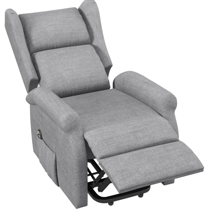 Relaxsessel mit elektrischer Aufstehhilfe & Liegefunktion, 74x94x111 cm, Grau – Bild 4