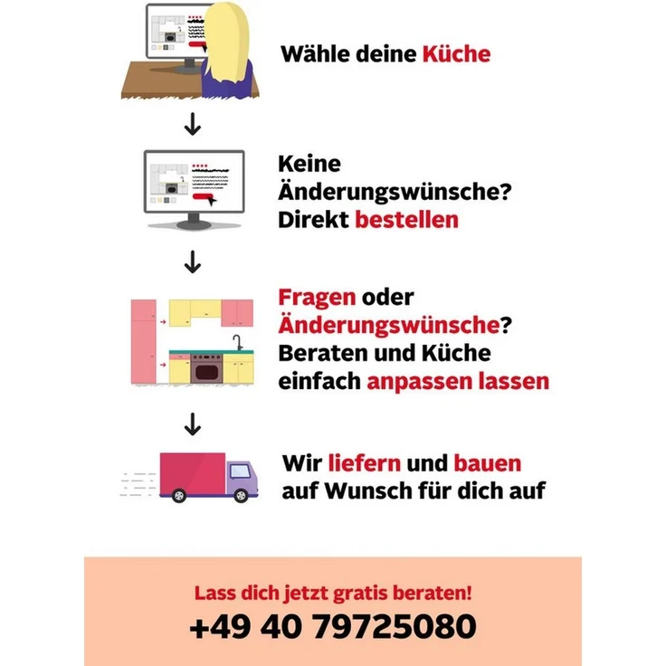 nobilia® Küchenzeile "MIAMI", NEU: individuell anpassbar mit gratis Profi-Beratung, vormontiert, Breite 360 cm, Ausrichtung wählbar, wahlw. mit E-Geräten – Bild 4