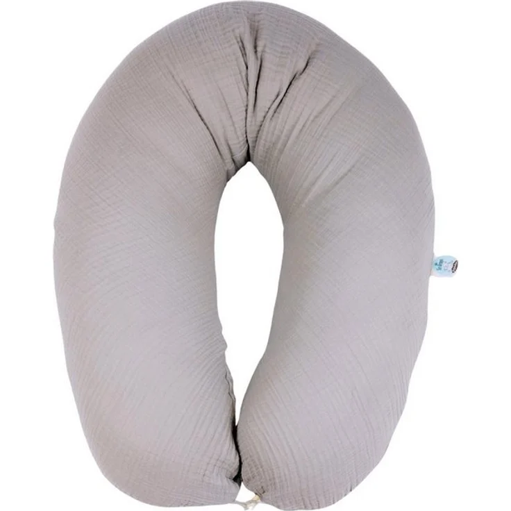 SEI Design Stillkissen Seitenschläferkissen XXL Babynest - Baby Erstausstattung Neugeborene, Schwangerschaftskissen 190x30 cm, Schwangerschaftskissen mit Bezug, Musselin Bezug 100% BIO Baumwolle, 100% Vegan – Bild 4