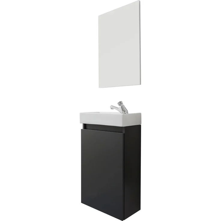 Badmöbel Set 3-teilig Champ grau 40 cm – Bild 1