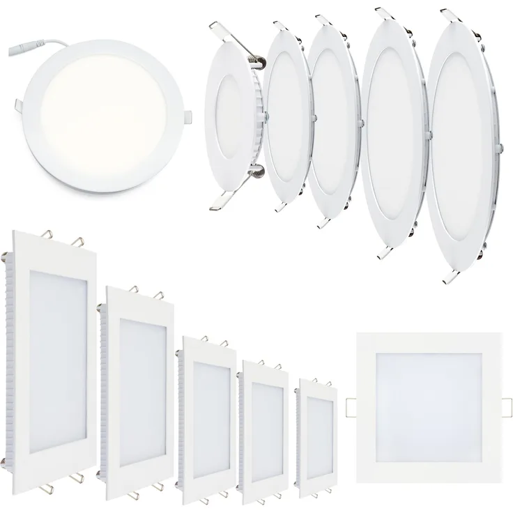 18w Slim LED Panel Einbauleuchte Deckeneinbau Panelleuchte Deckenlampe Rund Ø 225mm Neutralweiß