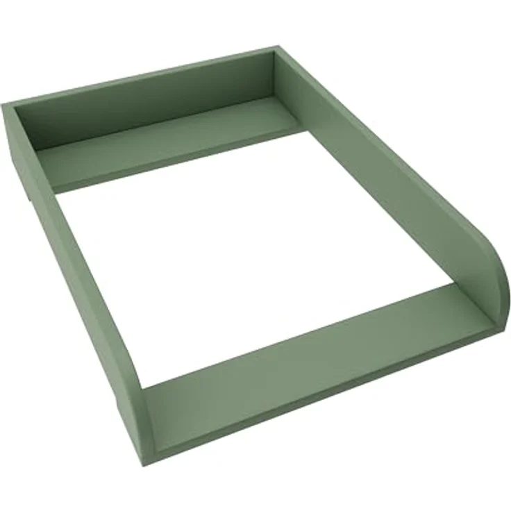 REGALIK Wickelaufsatz für Kullen IKEA 72x50 cm - Abnehmbar Wickeltischaufsatz für Kommode in Grün - Abgeschlossen mit ABS Material 2mm mit Abgerundeten Frontplatten – Bild 2