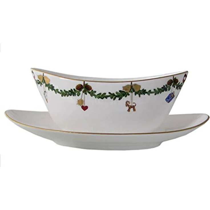 Royal Copenhagen Starfluted Christmas Sauciere – Bild 2