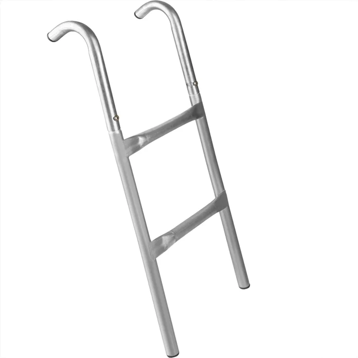 Monzana Trampolinleiter UV-beständig flexibel montierbar Sicherheitsleiter Einstiegsleiter 76cm -2 Metallstufen – Bild 3