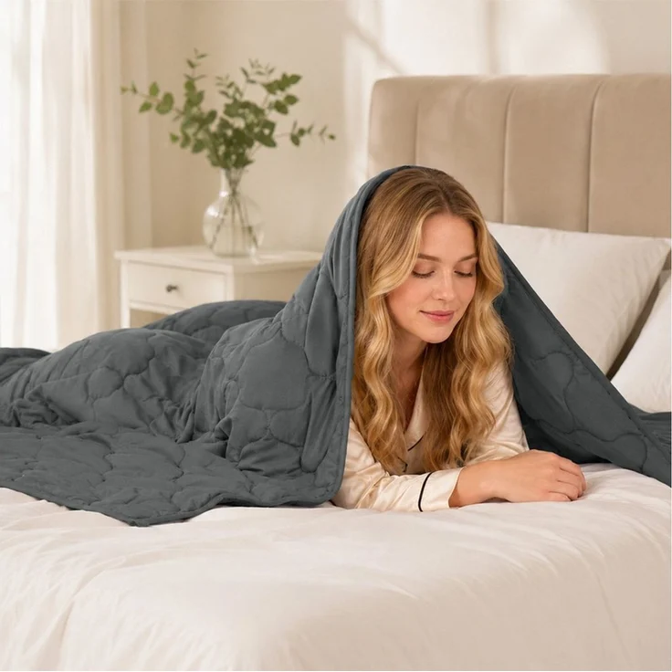 Good Nite Gewichtsdecke Weighted Blanket Schwer Decke Anti Stress Therapiedecke, Bezug: 6KG, Anti Stress Therapiedecke für Erwachsene besser zu Schlafen – Bild 3
