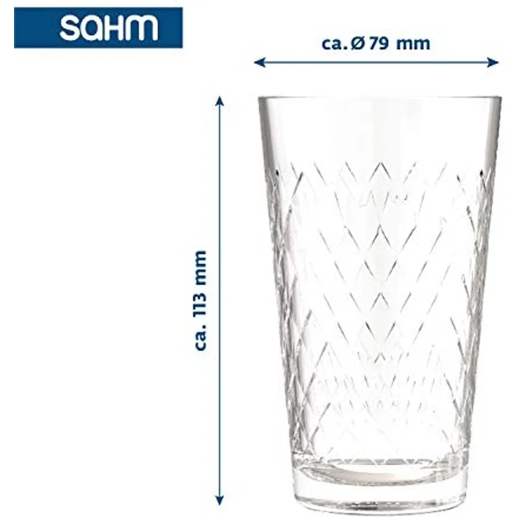 SAHM Gläser-Set Apfelweingläser 300ml 12 Stück, Sensorik Glas – Bild 3
