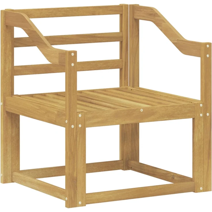 vidaXL Outdoor-Sofagarnitur Massivholz Akazie Weiß 3438988 – Bild 2