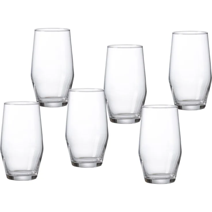Ritzenhoff & Breker Longdrinkglas Salsa, Glas, robust und kristallklar, 6-teilig