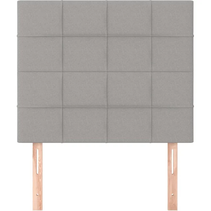 vidaXL Kopfteile 2 Stk. Hellgrau 90x5x78/88 cm Stoff 3116314 – Bild 3