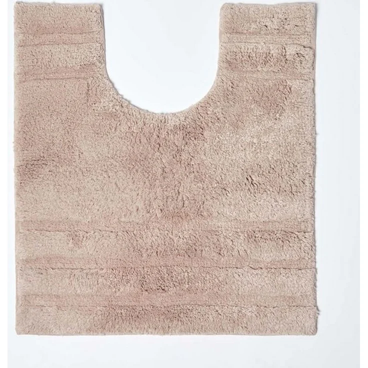 Homescapes Badematte WC Vorleger Spa Supreme Beige, Höhe 30 mm, WC Vorleger (50x55 cm) – Bild 4