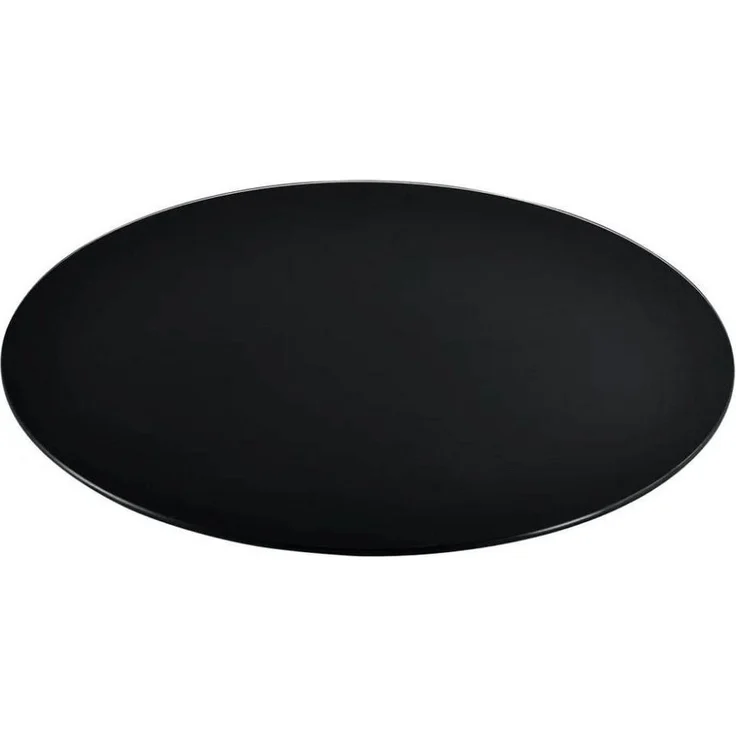 LebensWohnArt Tischplatte Glasplatte TERRY 80cm schwarz 8mm rund gehärtetes Glas – Bild 4