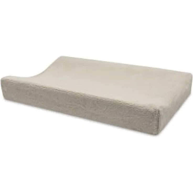Jollein Wickelauflage Bezug - 50x70 cm - 2er Pack - Wickelunterlage Bezug - Oeko-Tex Zertifiziert - Fluffy Sand