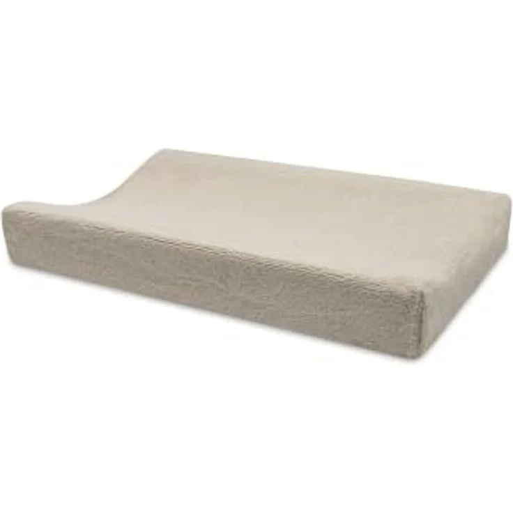 Jollein Wickelauflage Bezug - 50x70 cm - 2er Pack - Wickelunterlage Bezug - Oeko-Tex Zertifiziert - Fluffy Sand – Bild 1