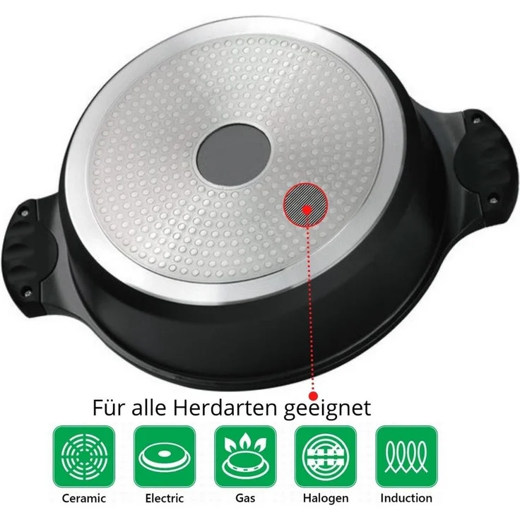 Tajines Tagine Topf Schmortopf Gartopf Dampfgarer Ø28cm Cheffinger CF-TAJ28 – Bild 4